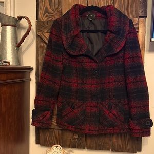 Tribal size 10 plaid coat